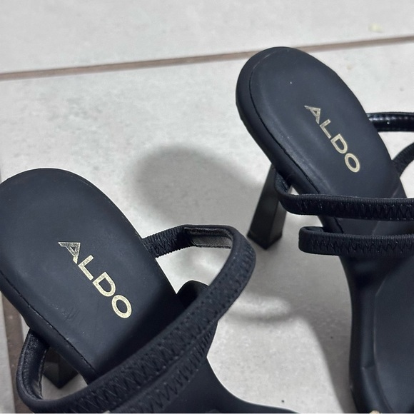 Aldo Ricchezo Women's Strappy Heels Black Size 6 - Picture 5 of 8
